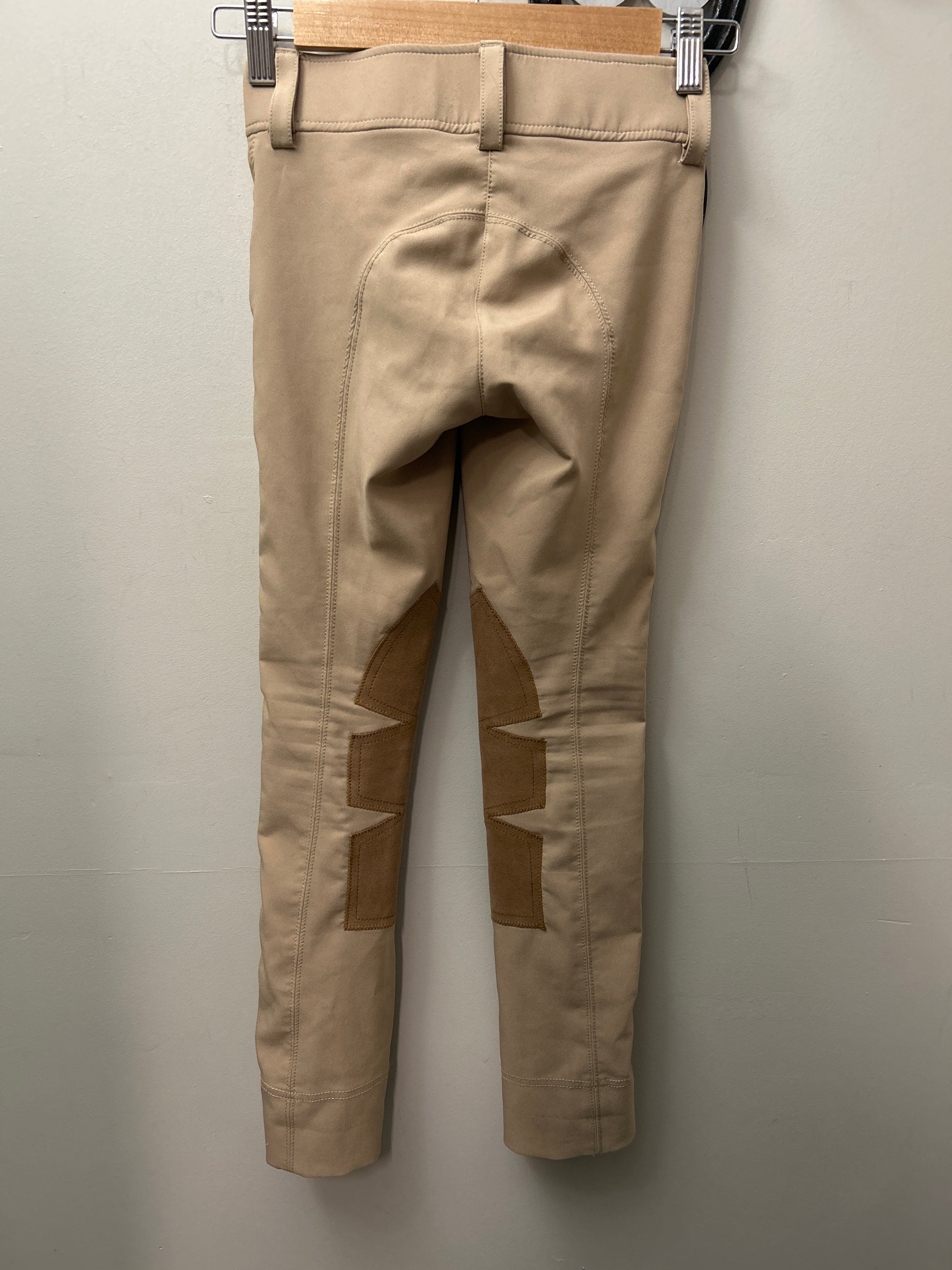 HKM Kids Jodhpur Breeches Tan Size 7/8-Breeches-Consignment-Evolution Equestrian Co.