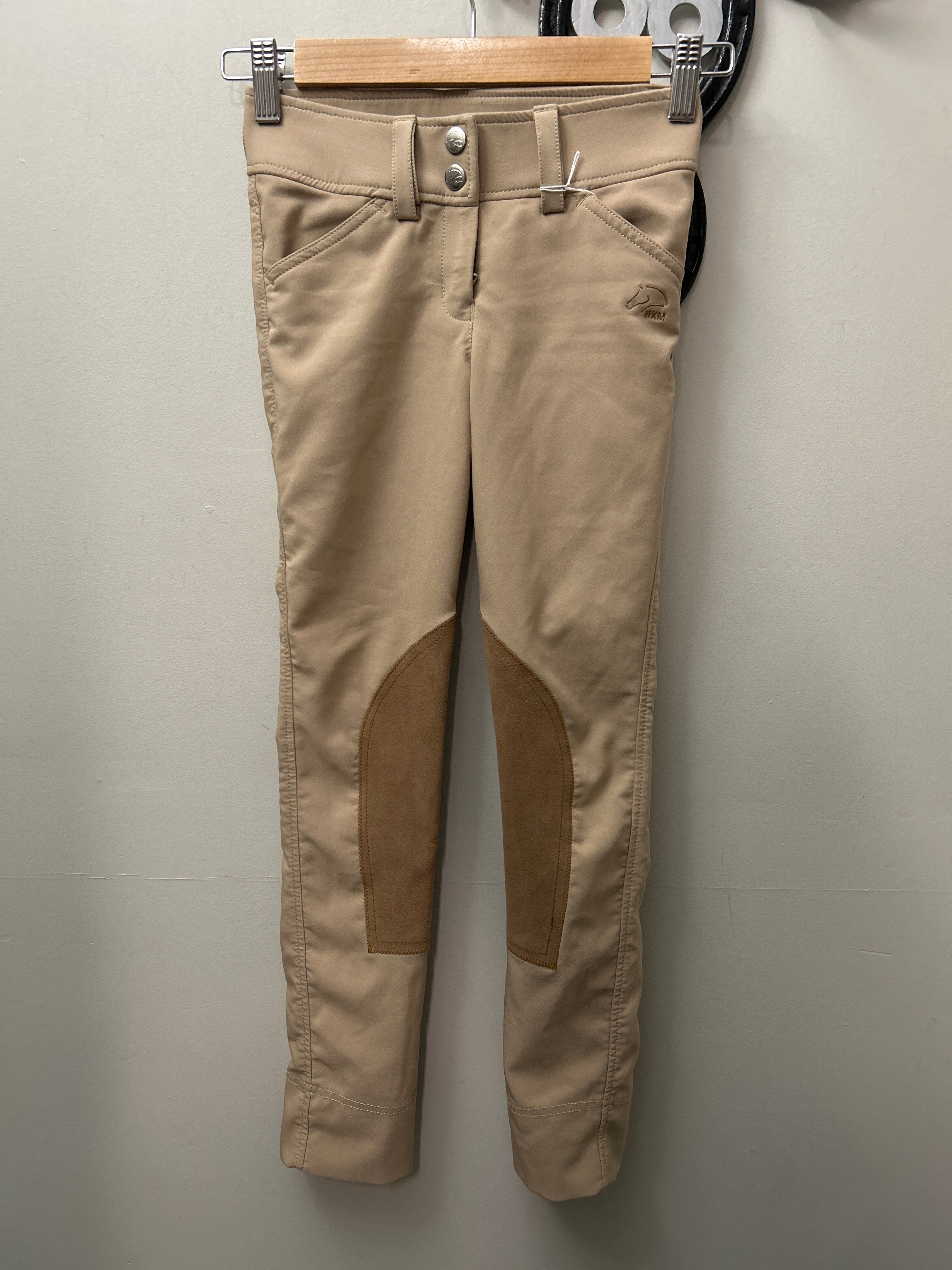 HKM Kids Jodhpur Breeches Tan Size 7/8