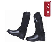 HKM Kids Suede Half Chaps-Half Chaps-HKM-4-Evolution Equestrian Co.