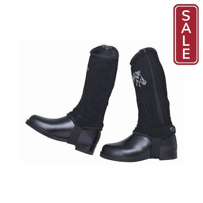 HKM Kids Suede Half Chaps-Half Chaps-HKM-4-Evolution Equestrian Co.