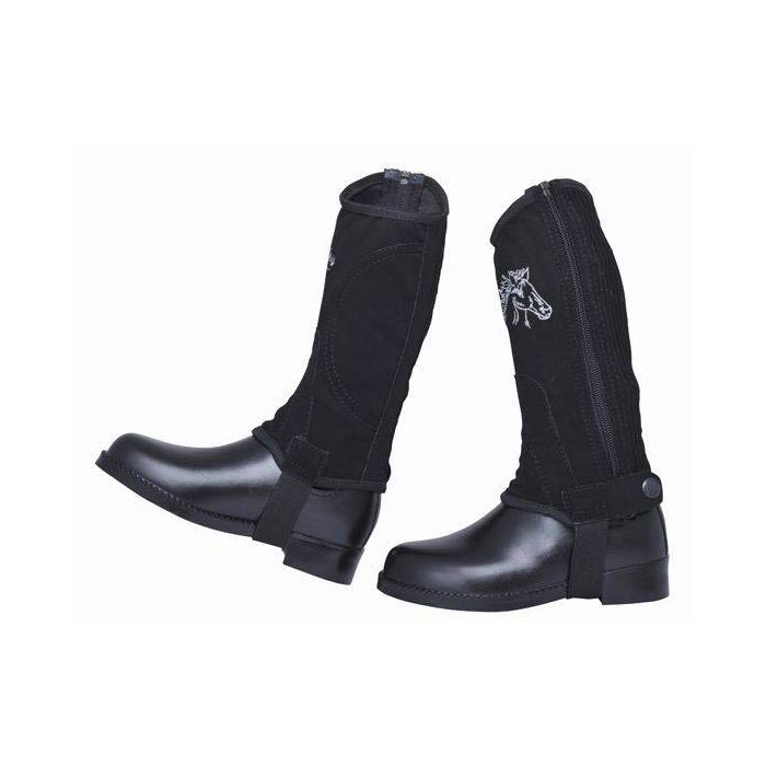 HKM Kids Suede Half Chaps-Half Chaps-HKM-4-Evolution Equestrian Co.