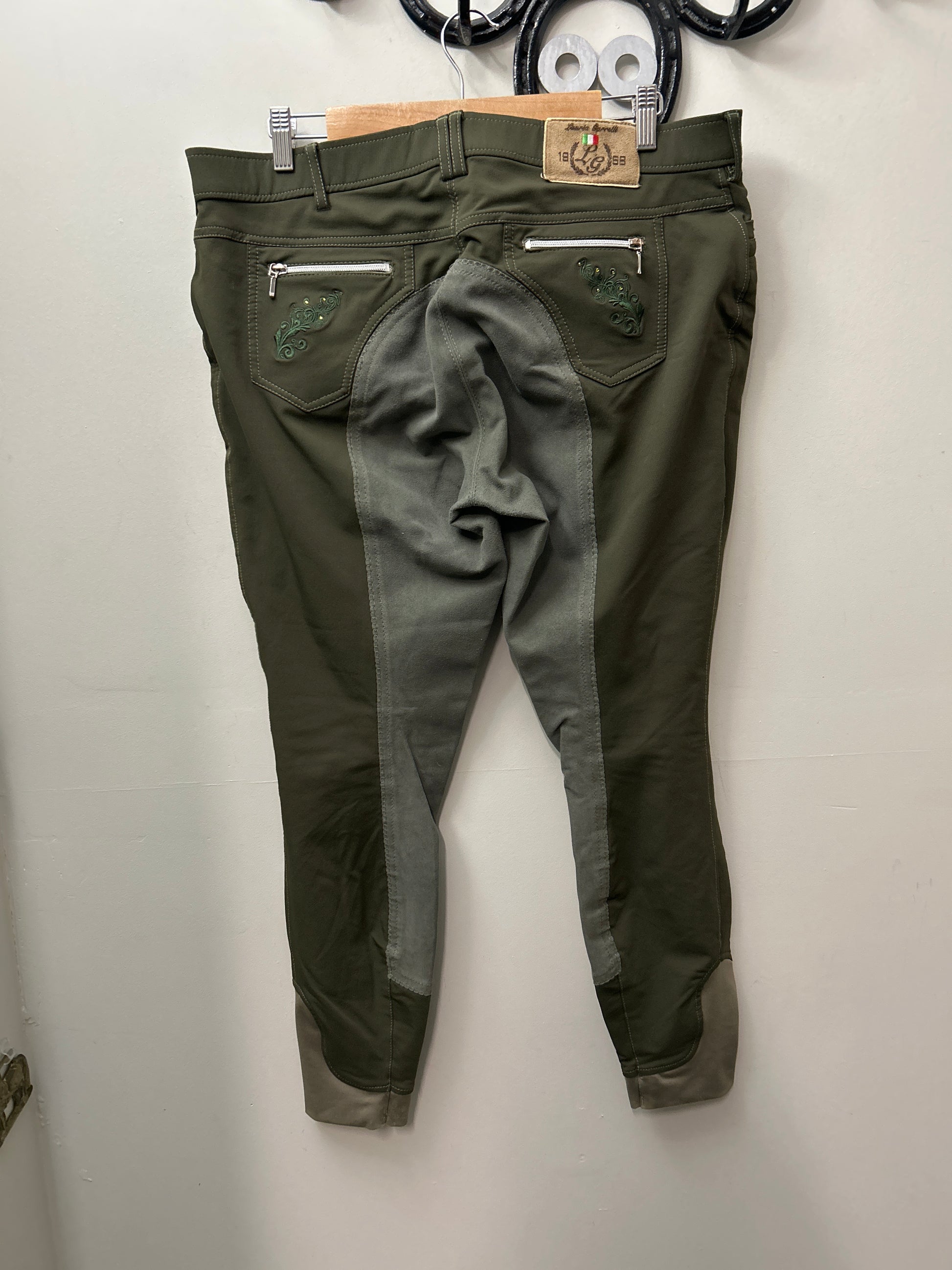 HKM Lauria Garrelli Full Seat Breeches 34-Breeches-Consignment-Evolution Equestrian Co.