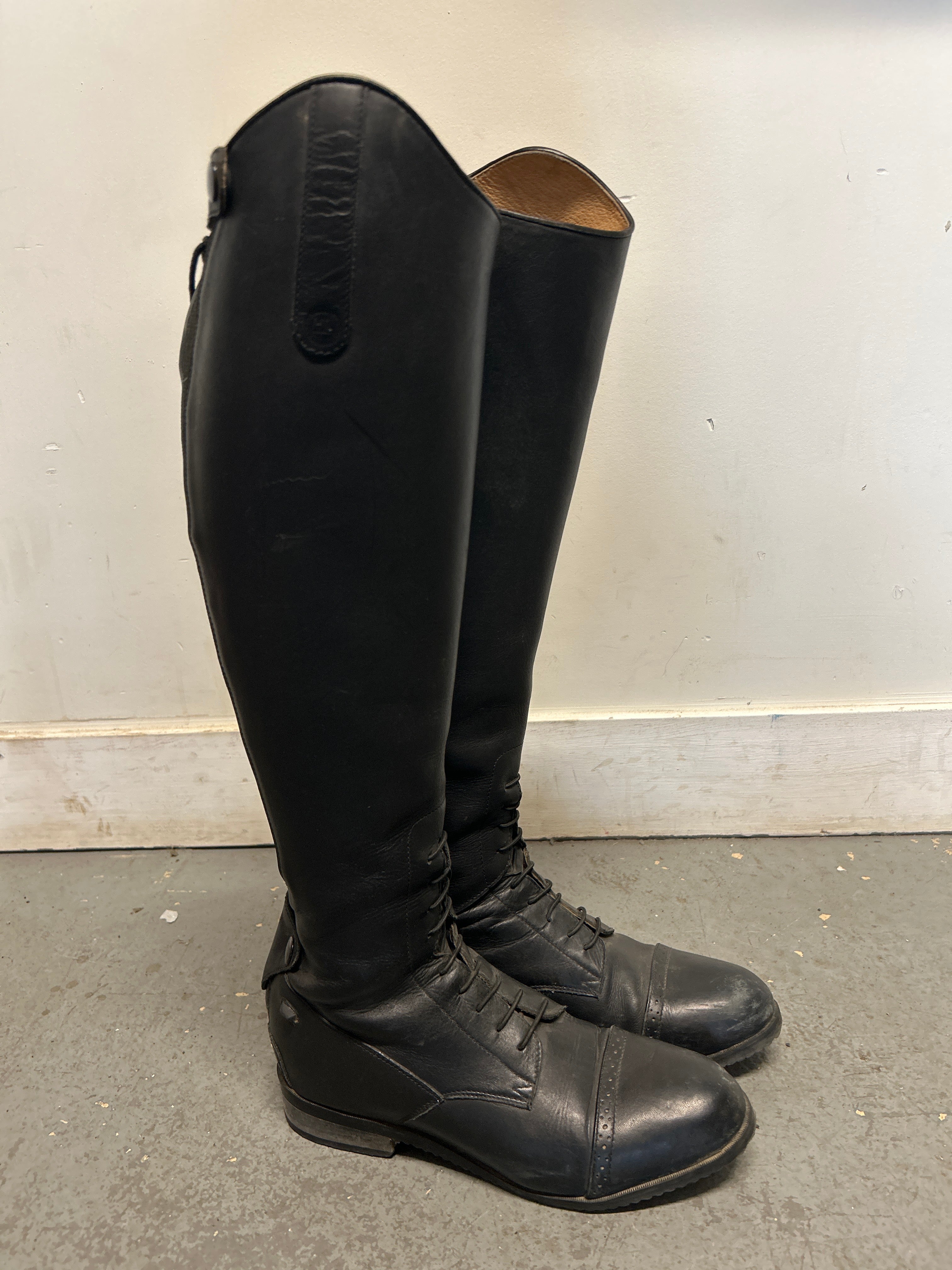 HL Leather Field Boots 9 RT-Riding Boots-Consignment-Evolution Equestrian Co.
