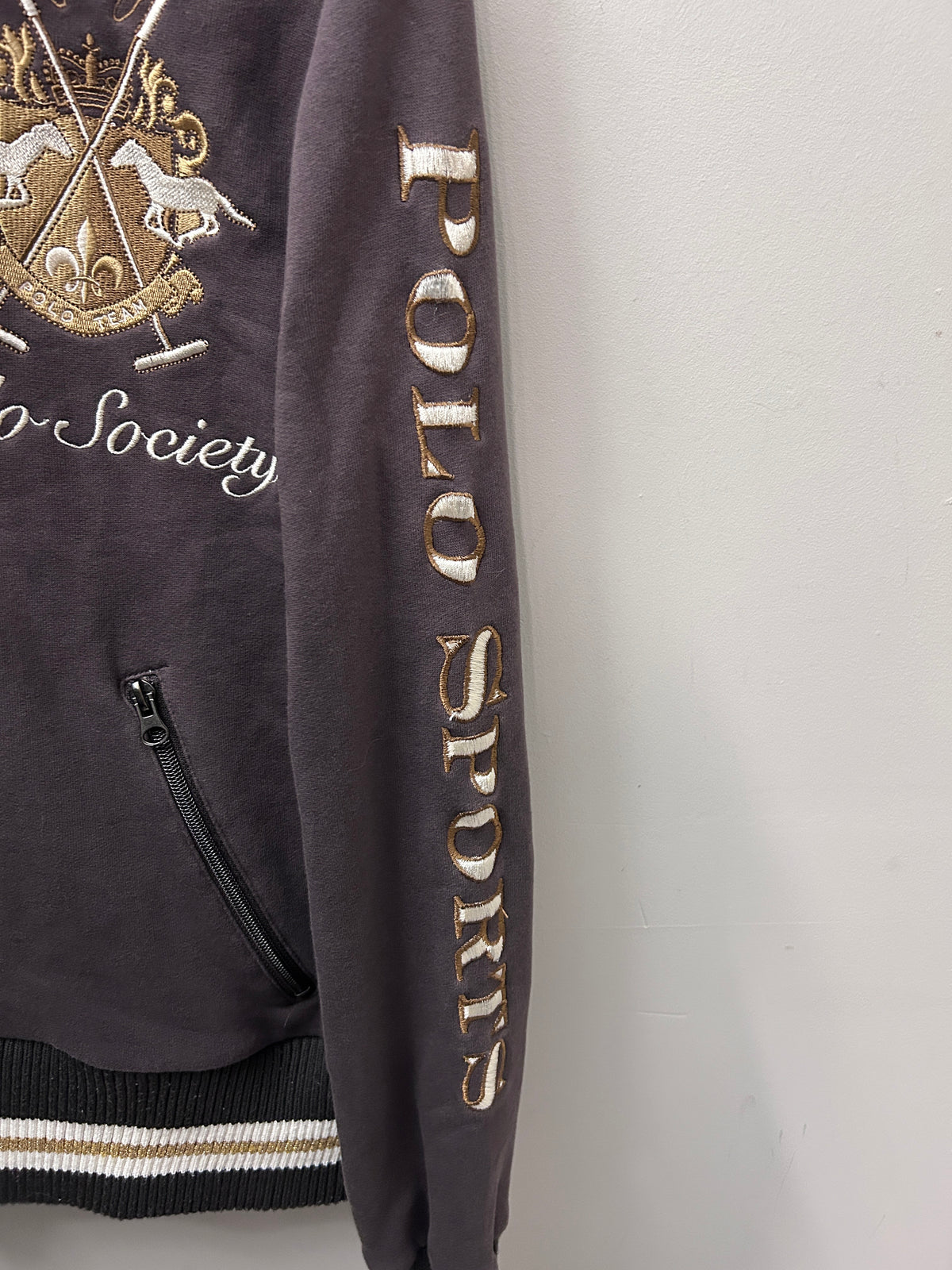 HV Polo Bomber Sweater XLarge-Sweatershirt-Consignment-Evolution Equestrian Co.