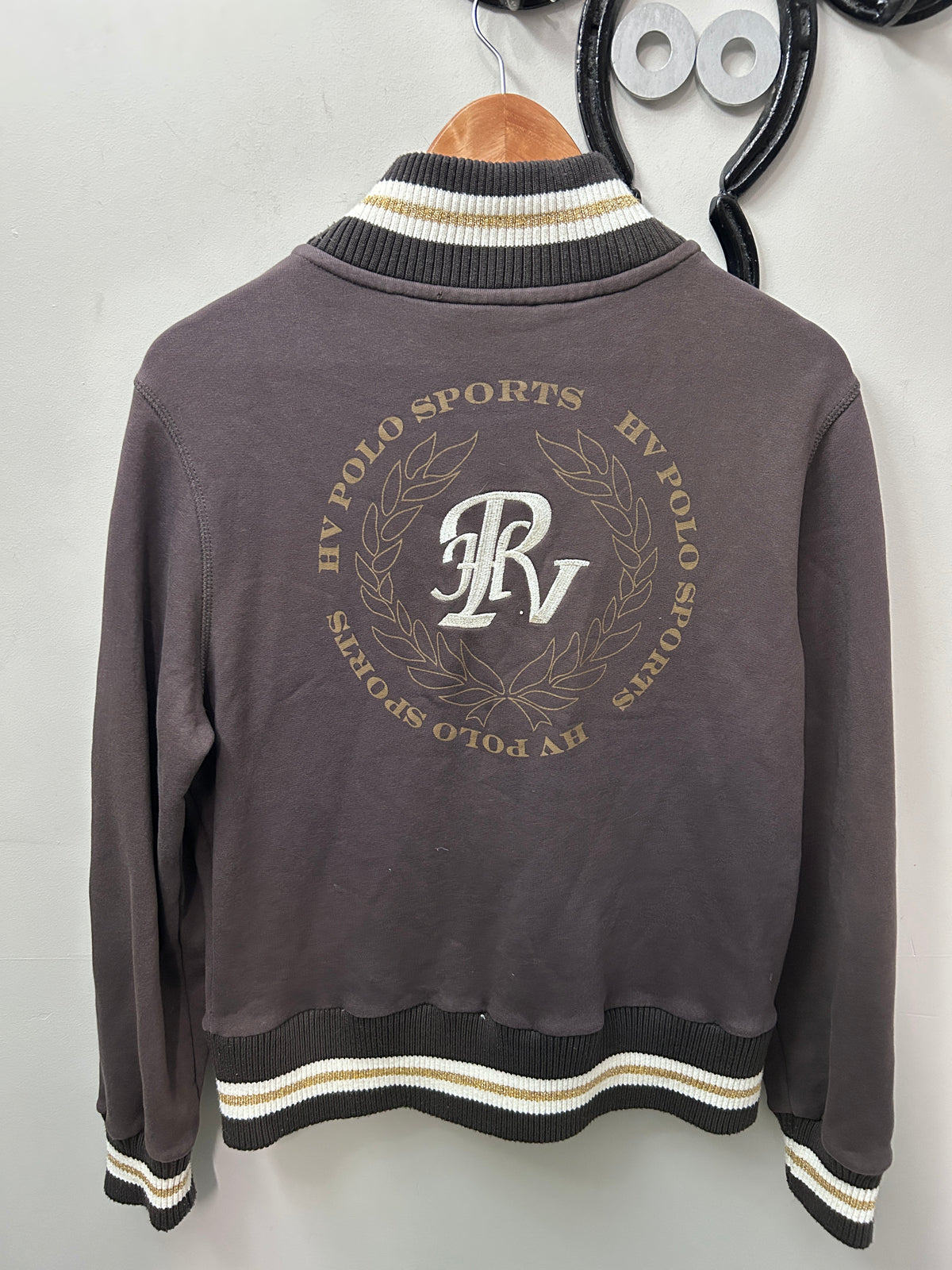 HV Polo Bomber Sweater XLarge-Sweatershirt-Consignment-Evolution Equestrian Co.