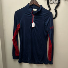 Load image into Gallery viewer, Haggerty&#39;s Sun Shirt Navy/Red Large-Riding Shirts-Consignment-Evolution Equestrian Co.
