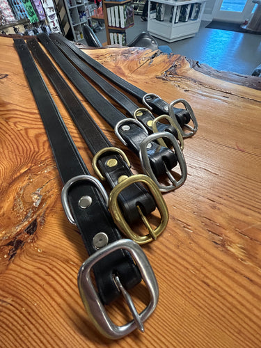 HandCrafted Leather Dog Collar-Dog Products-Norm Kent-Black-3/4