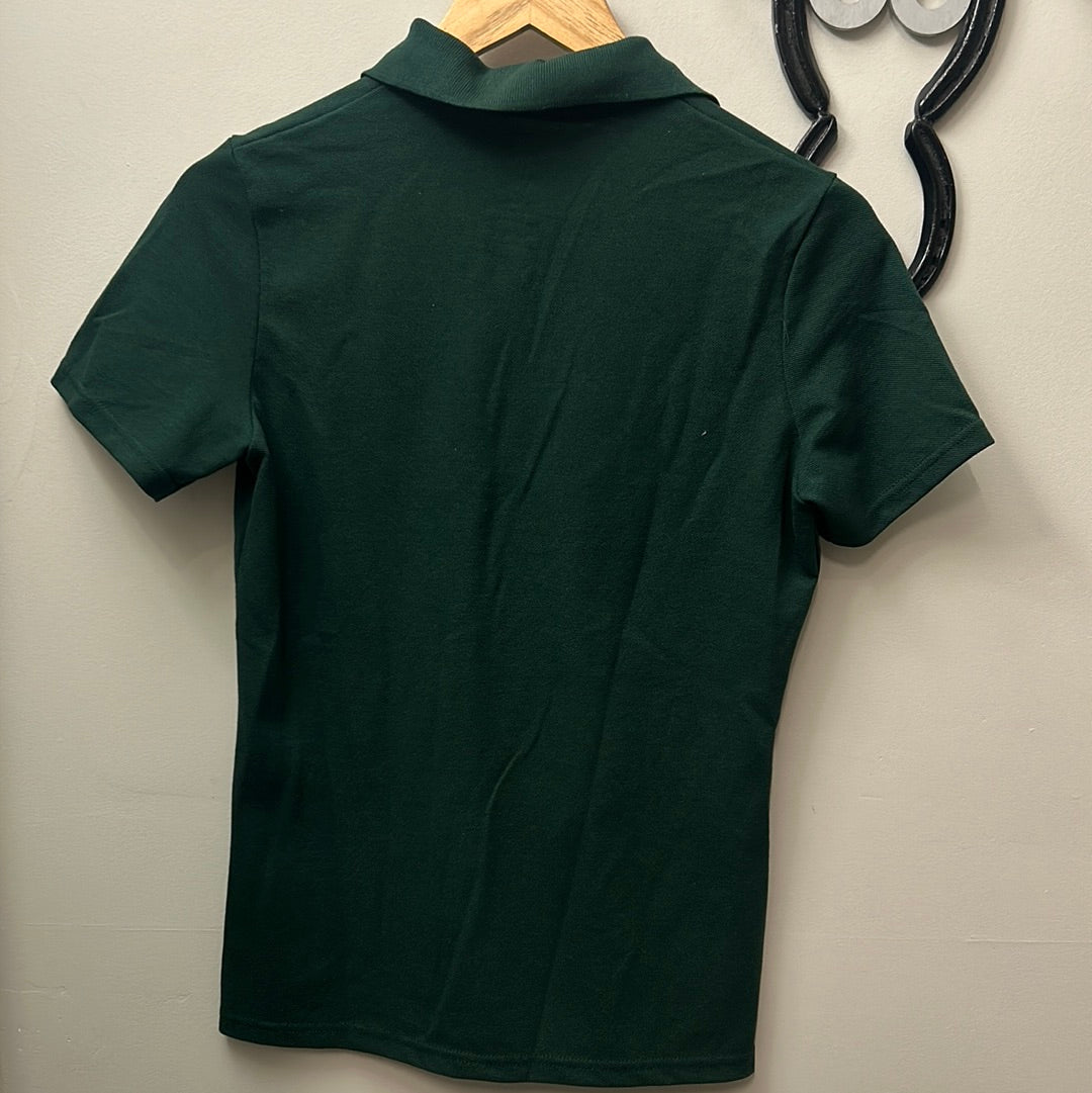 Hanes Hunter Green Polo Shirt Small-Riding Shirts-Consignment-Evolution Equestrian Co.