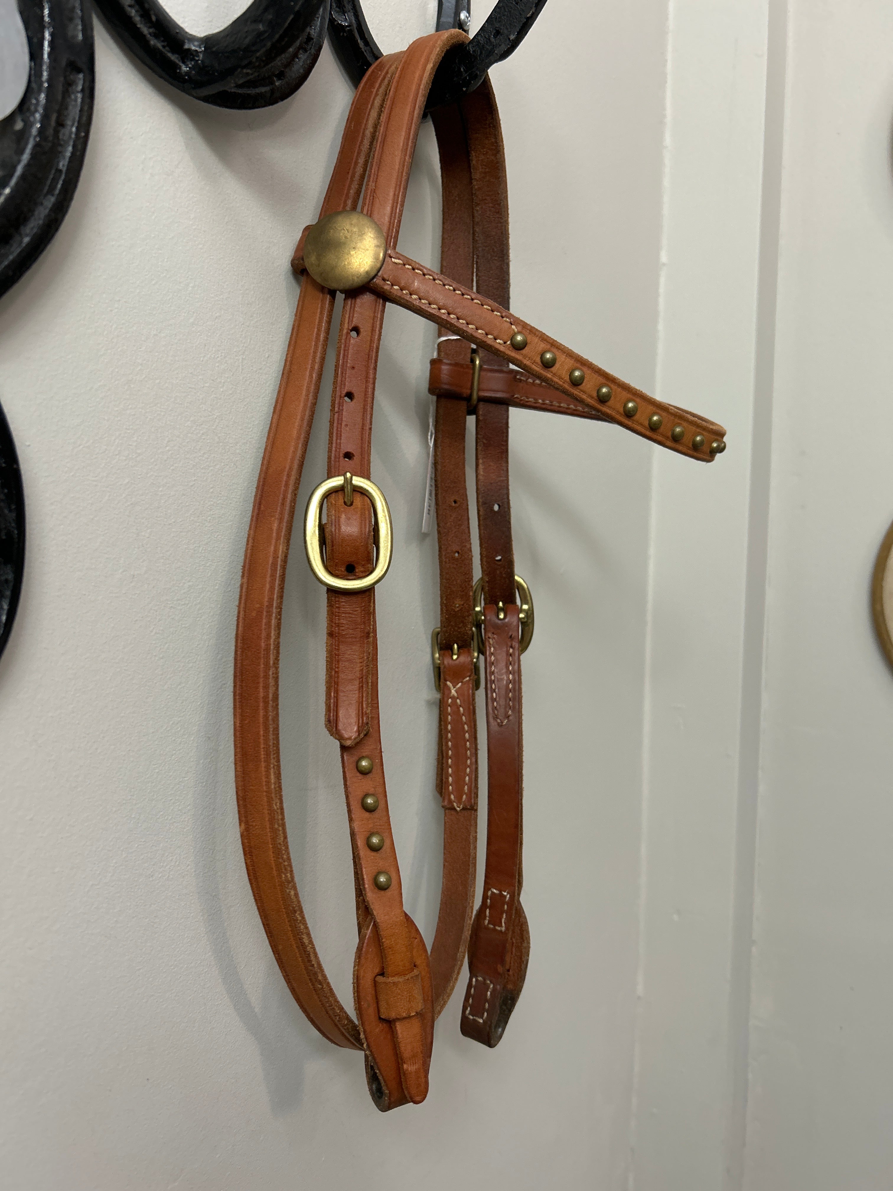 Harness Leather Headstall-Bridle-Consignment-Evolution Equestrian Co.