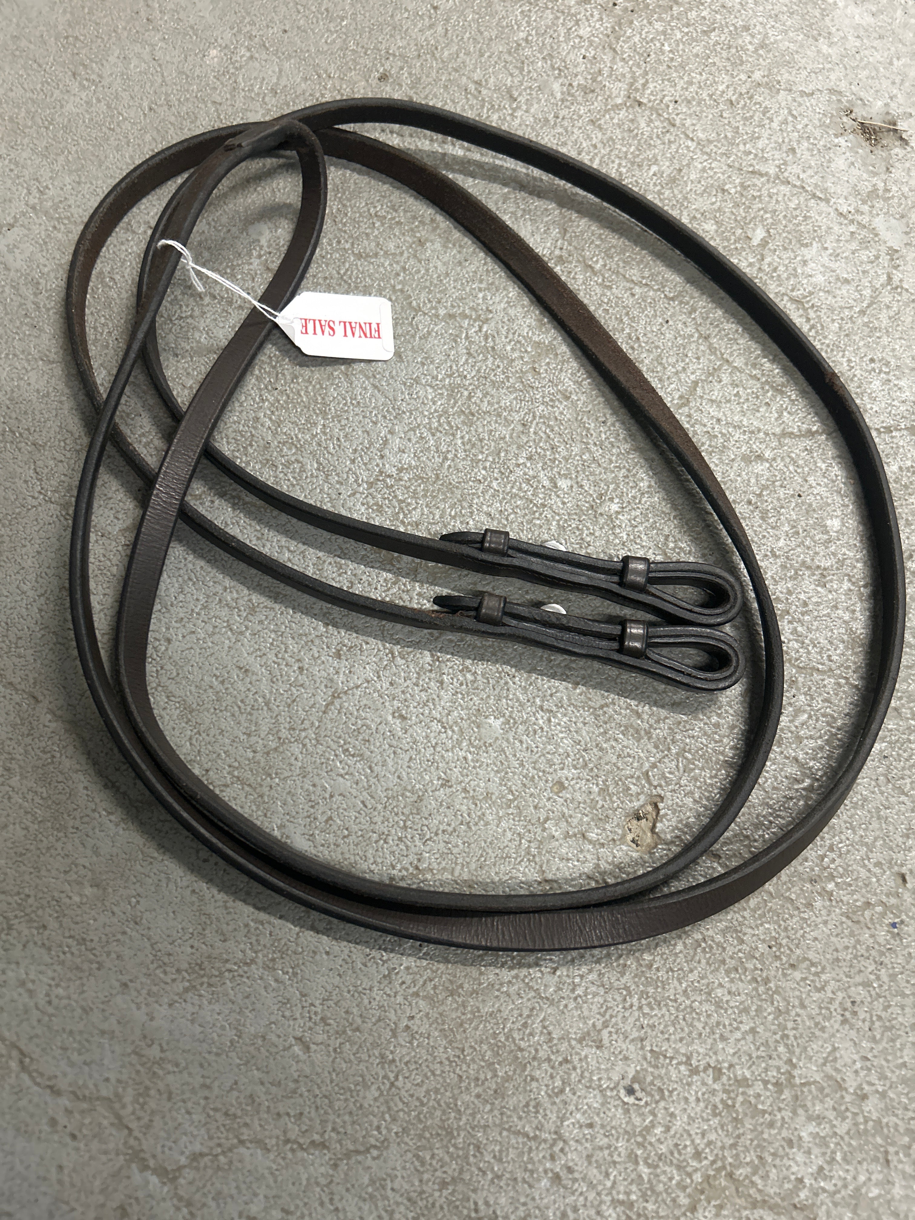 Havana Curb Rein-English Reins-Consignment-Evolution Equestrian Co.