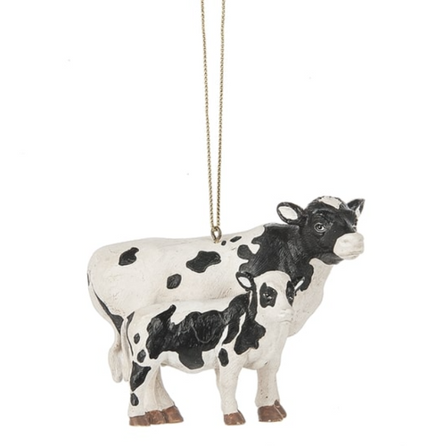 Holstein Cow and Calf Ornament-Christmas-Can Pro Equestrian Supply-Evolution Equestrian Co.