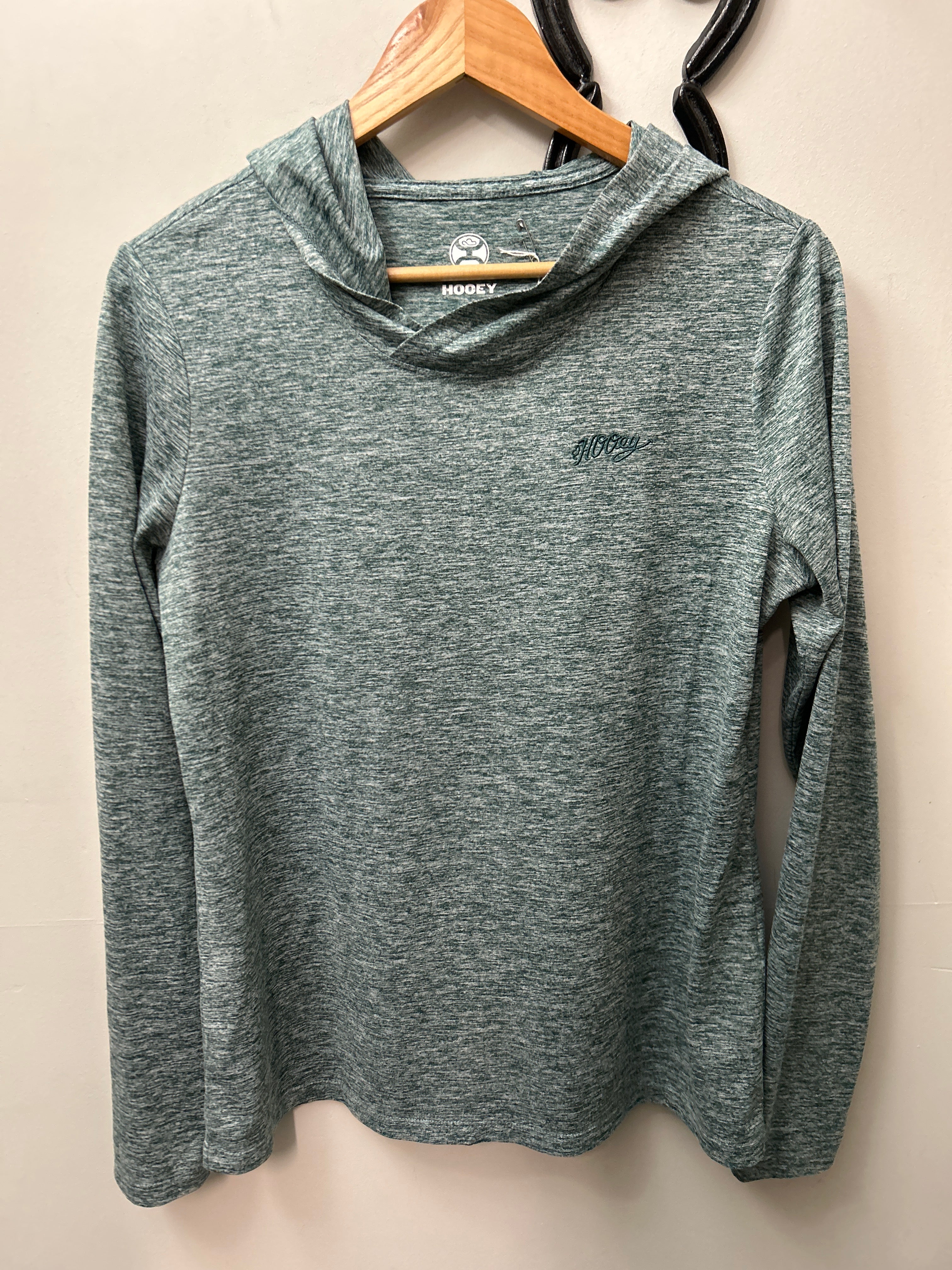 Hooey Easy Breezy Heather Shirt Blue Medium-Riding Shirts-Consignment-Evolution Equestrian Co.