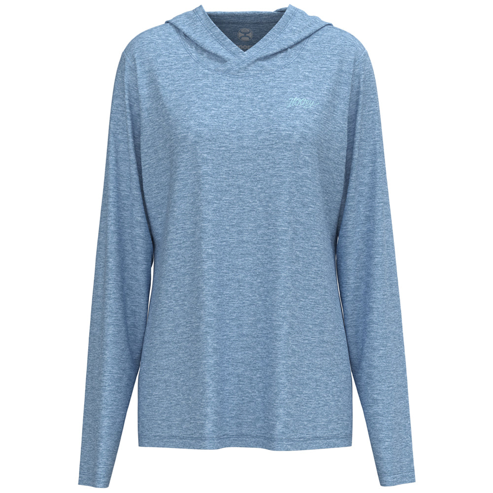 Hooey Easy Breezy Heather Shirt Blue Medium-Riding Shirts-Consignment-Evolution Equestrian Co.