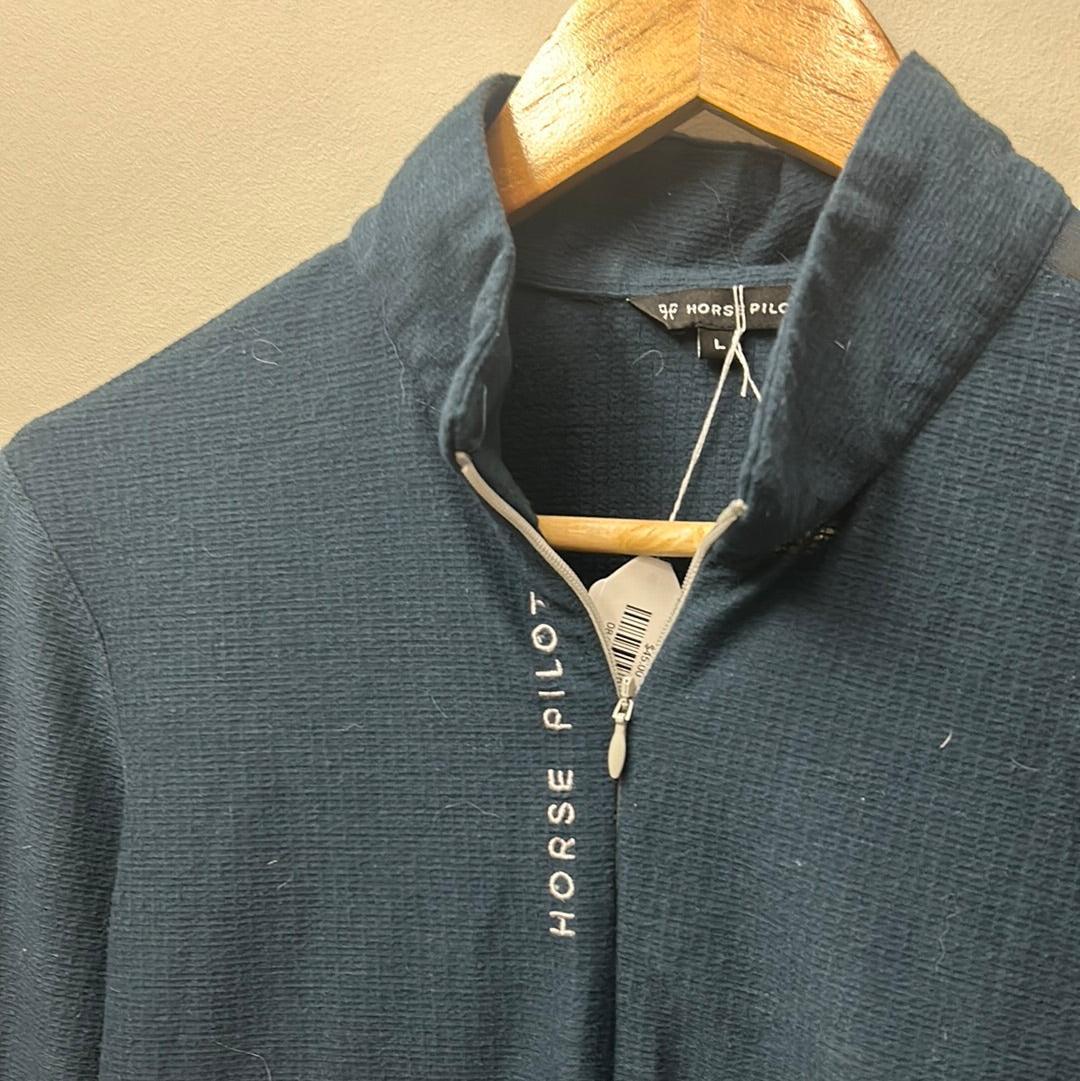 Horse Pilot Quarter Zip Large-Riding Clothes-Consignment-Evolution Equestrian Co.