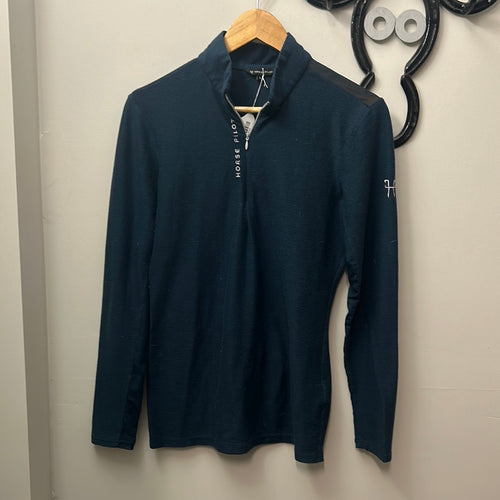 Horse Pilot Quarter Zip Large-Riding Clothes-Consignment-Evolution Equestrian Co.