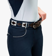 Horseware Ireland Newmarket Belt Navy Medium-Belt-Consignment-Evolution Equestrian Co.