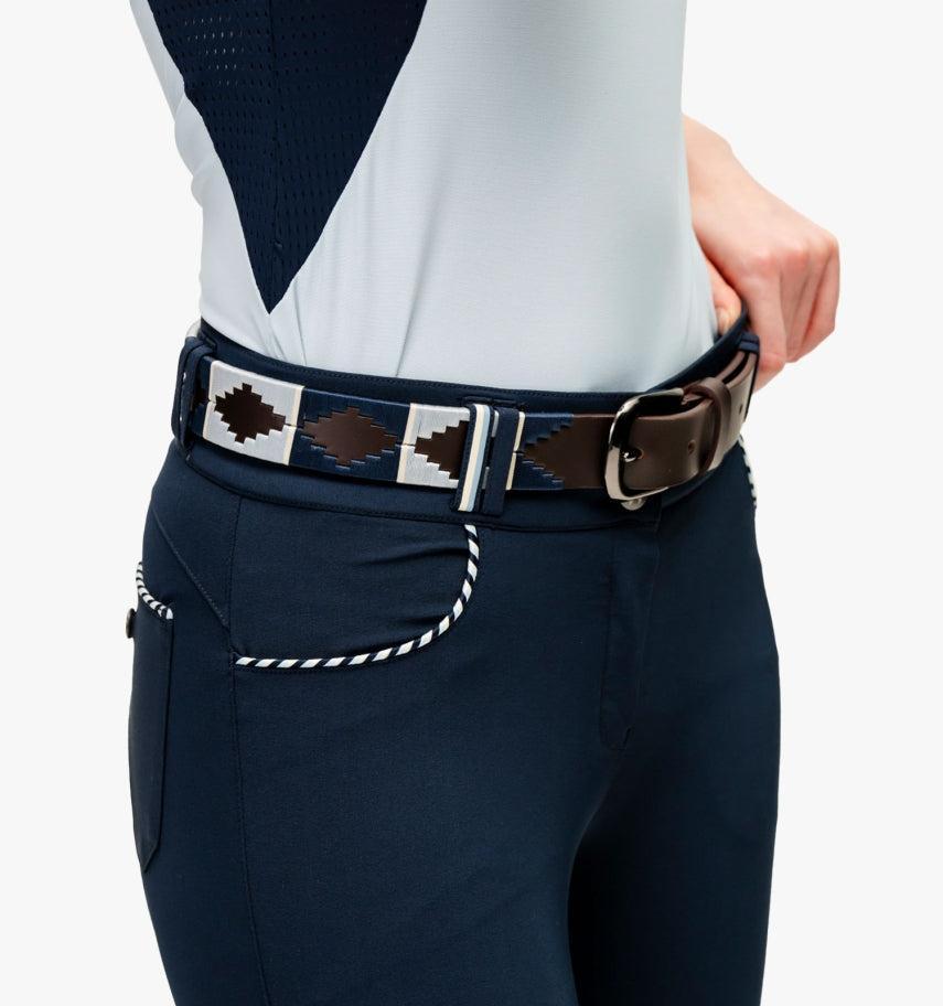 Horseware Ireland Newmarket Belt Navy Medium-Belt-Consignment-Evolution Equestrian Co.