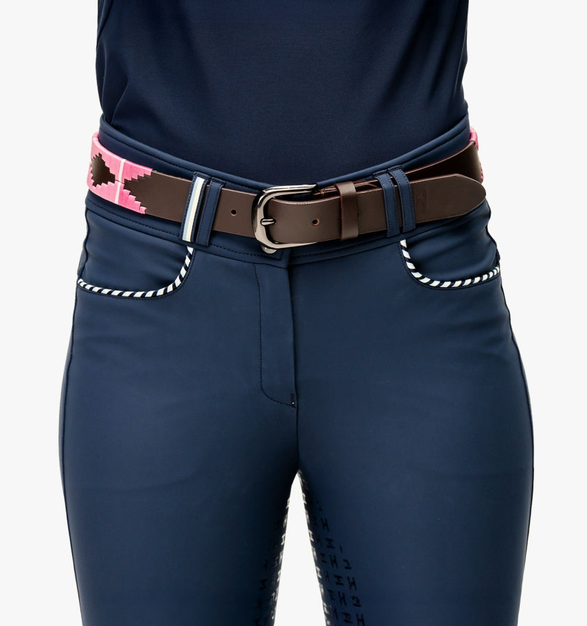 Horseware Ireland Newmarket Belt Pink Medium-Belt-Consignment-Evolution Equestrian Co.
