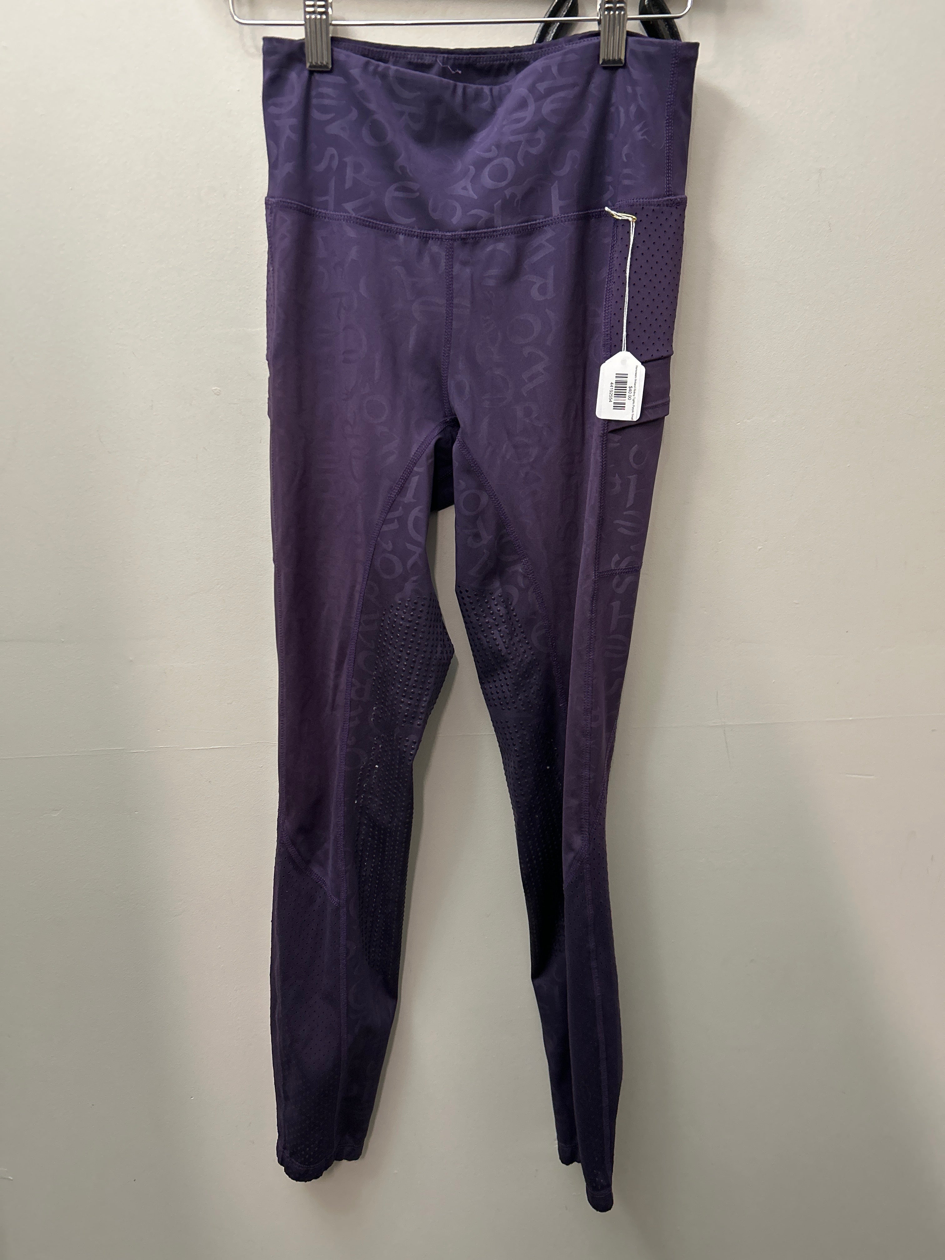 Horseware Ireland Riding Tights Purple Small-Breeches-Consignment-Evolution Equestrian Co.