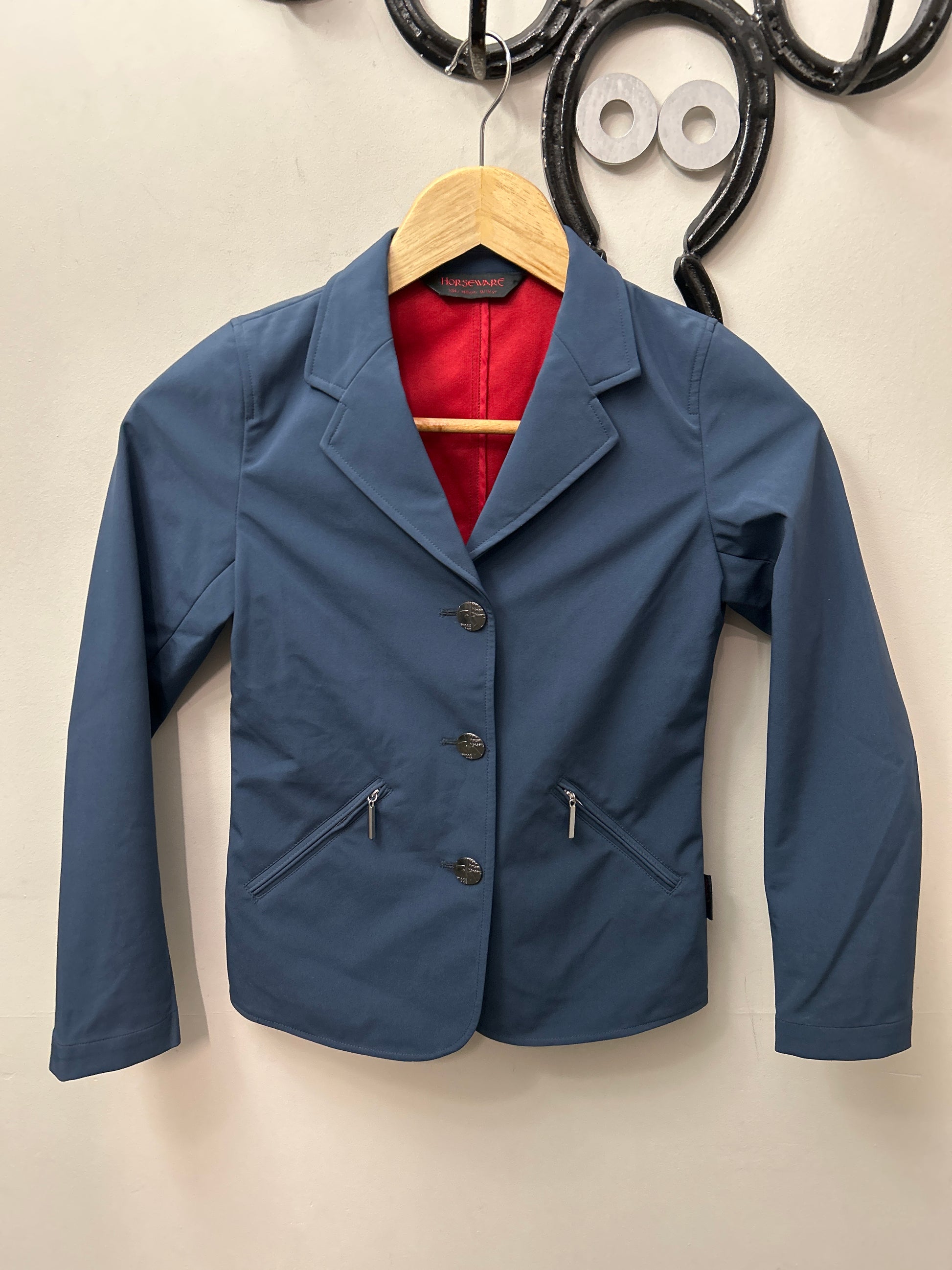 Horseware Ireland Show Coat Navy 9/10yr-Show Jacket-Consignment-Evolution Equestrian Co.