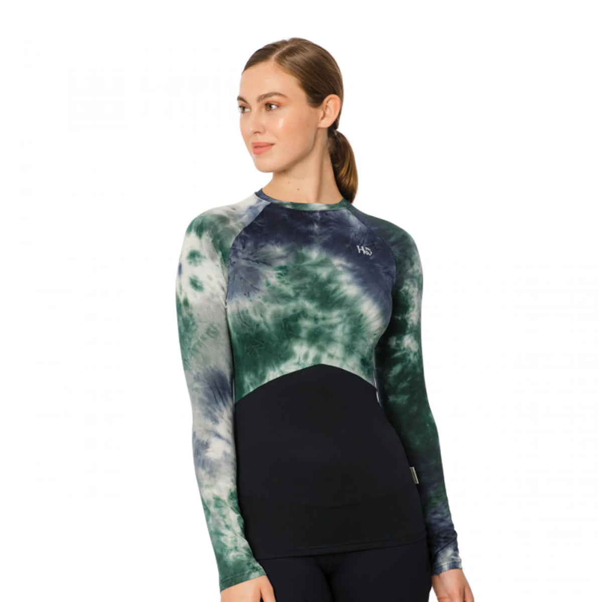 Horseware Jade Crewneck Technical Base Layer Large-Riding Shirts-Consignment-Evolution Equestrian Co.