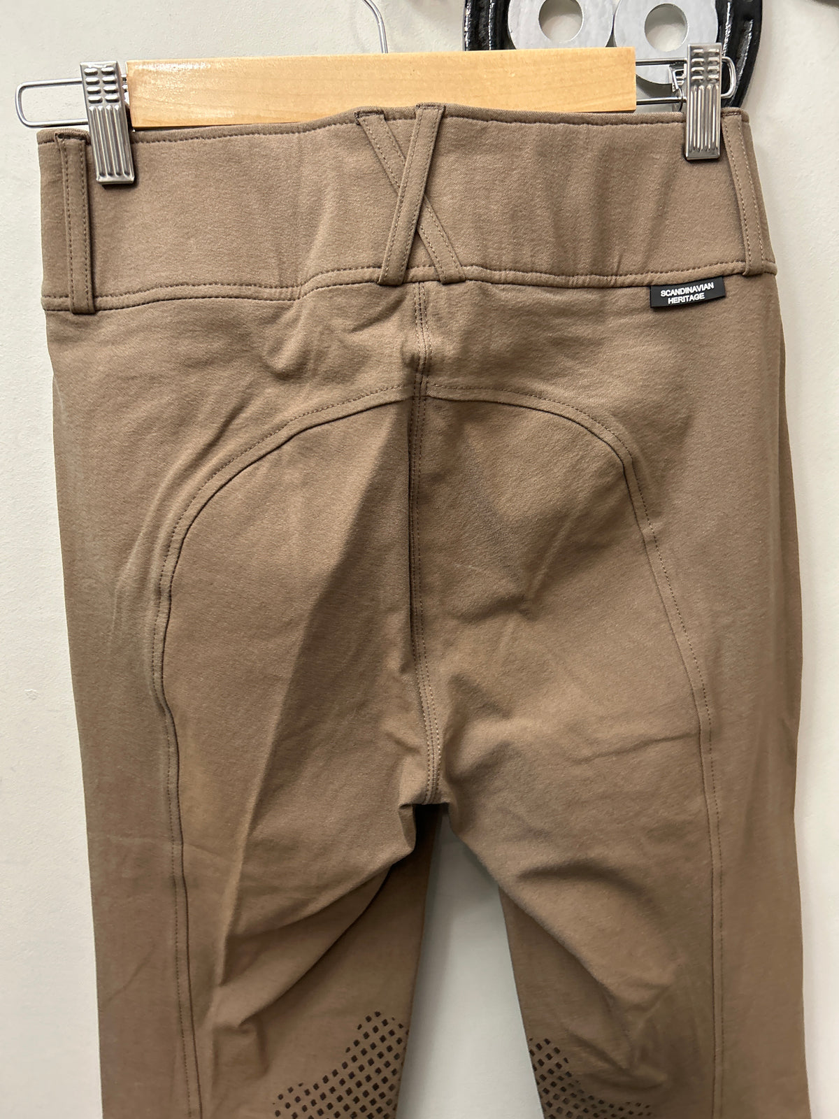 Horze Brown Knee Patch Breeches 24-Breeches-Consignment-Evolution Equestrian Co.