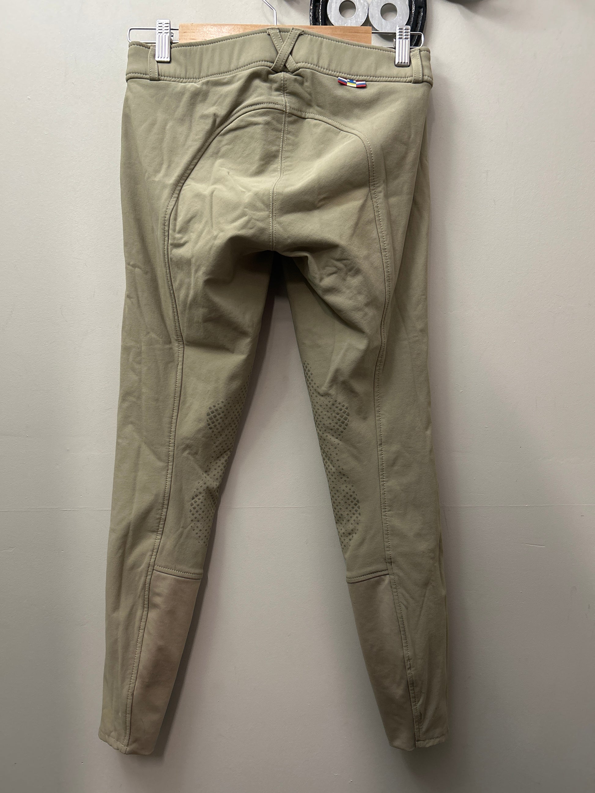 Horze Tan Knee Patch Breeches 26-Breeches-Consignment-Evolution Equestrian Co.