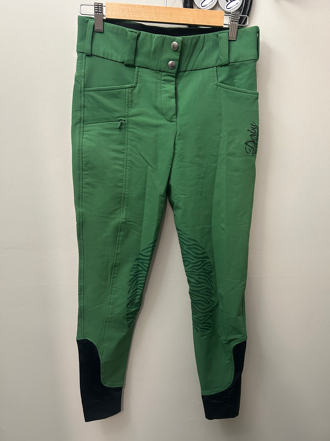 Derby On the Hunt Green Breeches 26