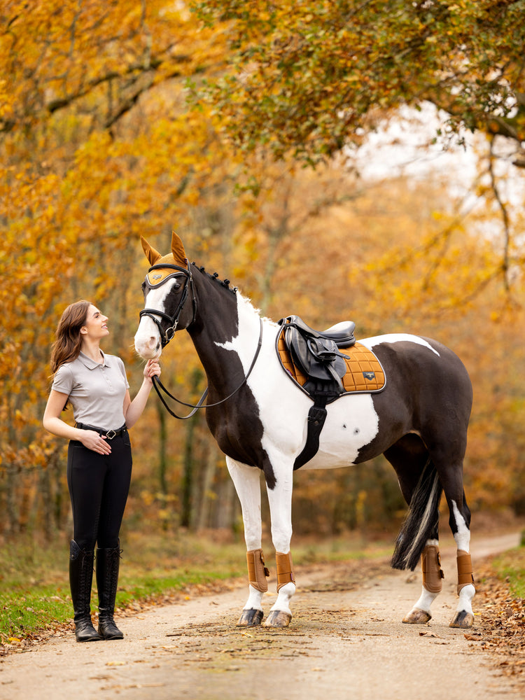 LeMieux Lorie Close Contact Saddle Pad Ginger-English Saddle Pad-LeMieux-Evolution Equestrian Co.