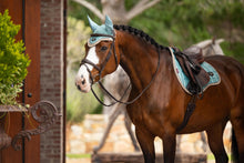 Load image into Gallery viewer, LeMieux Lorie Fly Bonnet Aqua
