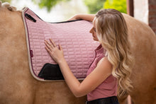 Load image into Gallery viewer, LeMieux Suede Dressage Saddle Pad Blossom
