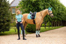 Load image into Gallery viewer, LeMieux Suede Dressage Saddle Pad Lagoon
