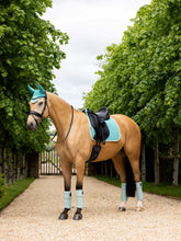 Load image into Gallery viewer, LeMieux Suede Dressage Saddle Pad Lagoon
