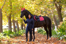 Load image into Gallery viewer, LeMieux Suede Close Contact Saddle Pad Cranberry
