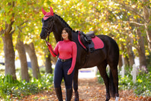 Load image into Gallery viewer, LeMieux Suede Close Contact Saddle Pad Cranberry
