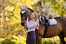 Load image into Gallery viewer, LeMieux Suede Close Contact Saddle Pad Lilac
