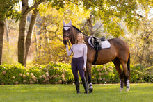 Load image into Gallery viewer, LeMieux Suede Close Contact Saddle Pad Lilac

