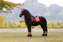 Load image into Gallery viewer, LeMieux Suede Dressage Saddle Pad Cranberry

