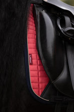 Load image into Gallery viewer, LeMieux Suede Dressage Saddle Pad Cranberry
