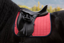 Load image into Gallery viewer, LeMieux Suede Dressage Saddle Pad Cranberry
