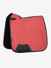 Load image into Gallery viewer, LeMieux Suede Dressage Saddle Pad Cranberry
