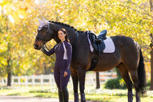 Load image into Gallery viewer, LeMieux Suede Dressage Saddle Pad Lilac
