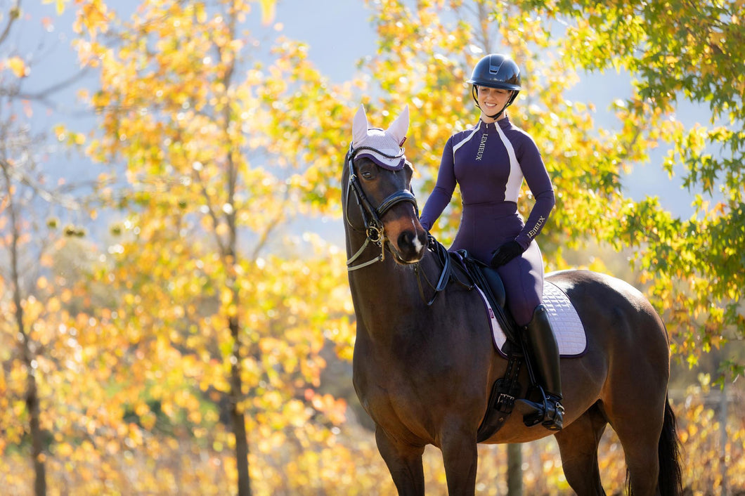 LeMieux Suede Dressage Saddle Pad Lilac