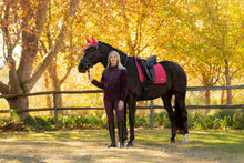 Load image into Gallery viewer, LeMieux Loire Dressage Saddle Pad Cranberry
