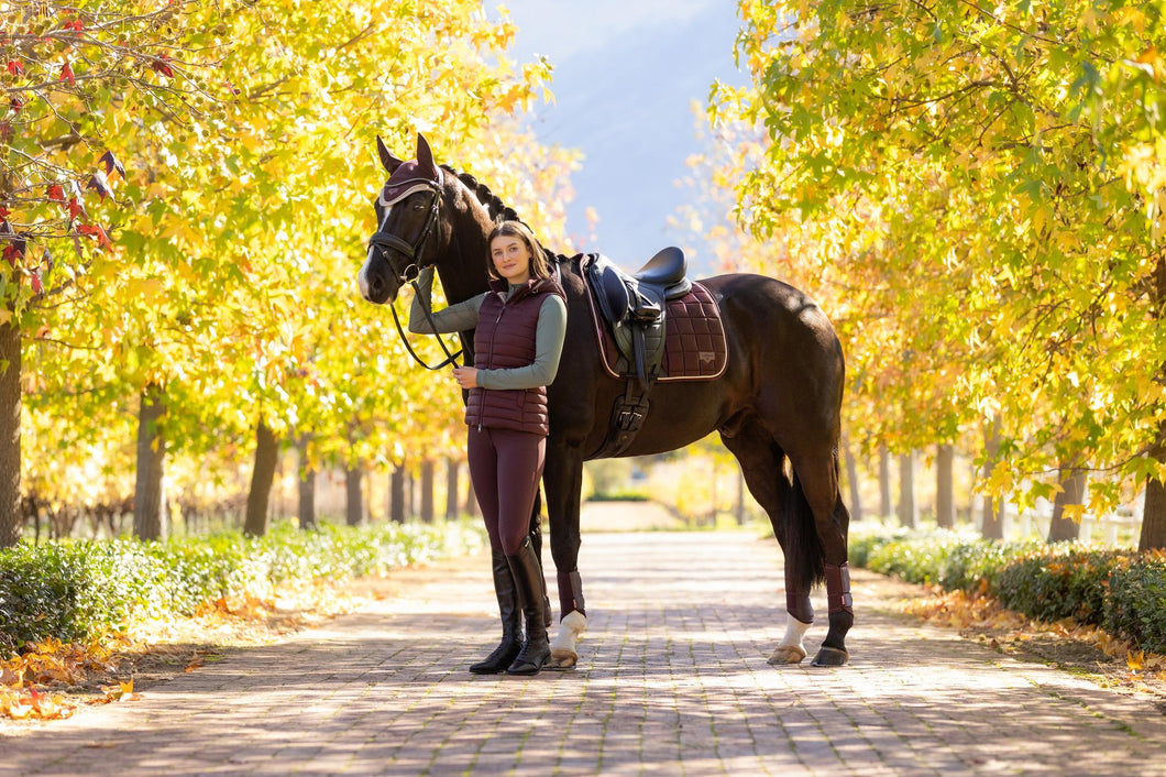LeMieux Loire Classic Dressage Saddle Pad Damson