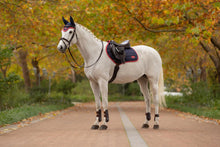 Load image into Gallery viewer, LeMieux Loire Close Contact Saddle Pad Navy Cranberry
