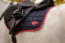 Load image into Gallery viewer, LeMieux Loire Close Contact Saddle Pad Navy Cranberry
