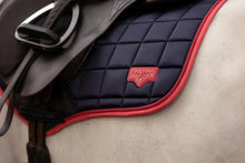 Load image into Gallery viewer, LeMieux Loire Close Contact Saddle Pad Navy Cranberry
