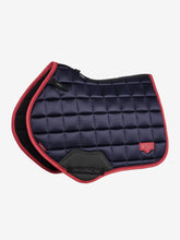 Load image into Gallery viewer, LeMieux Loire Close Contact Saddle Pad Navy Cranberry
