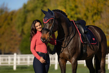 Load image into Gallery viewer, LeMieux Loire Dressage Saddle Pad Navy Cranberry
